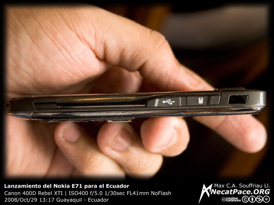 Lanzamiento del Nokia E71 para el Ecuador Lanzamiento del Nokia E71 para el Ecuador