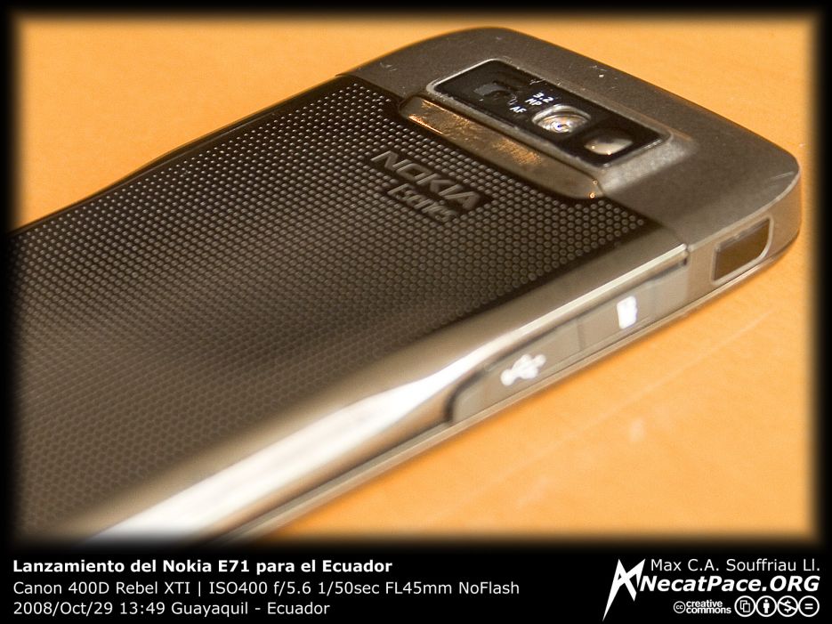 Lanzamiento del Nokia E71 para el Ecuador Lanzamiento del Nokia E71 para el Ecuador