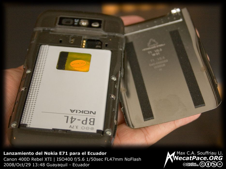 Lanzamiento del Nokia E71 para el Ecuador